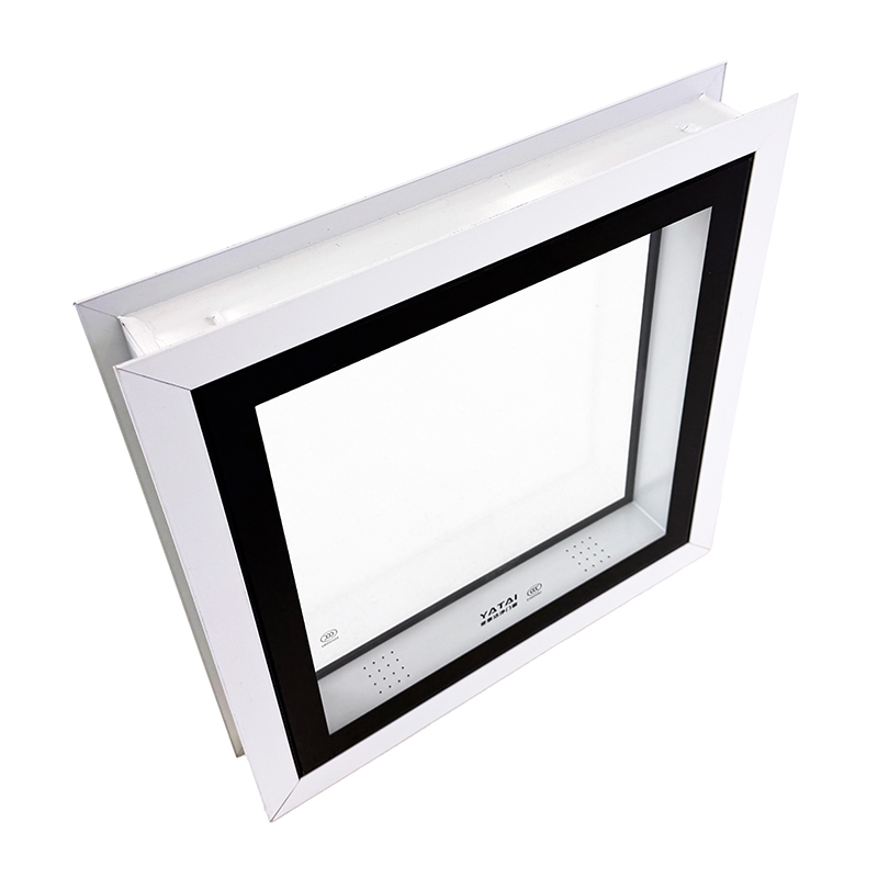 Полированный двустворчатый стеклянный узел для чистой комнаты