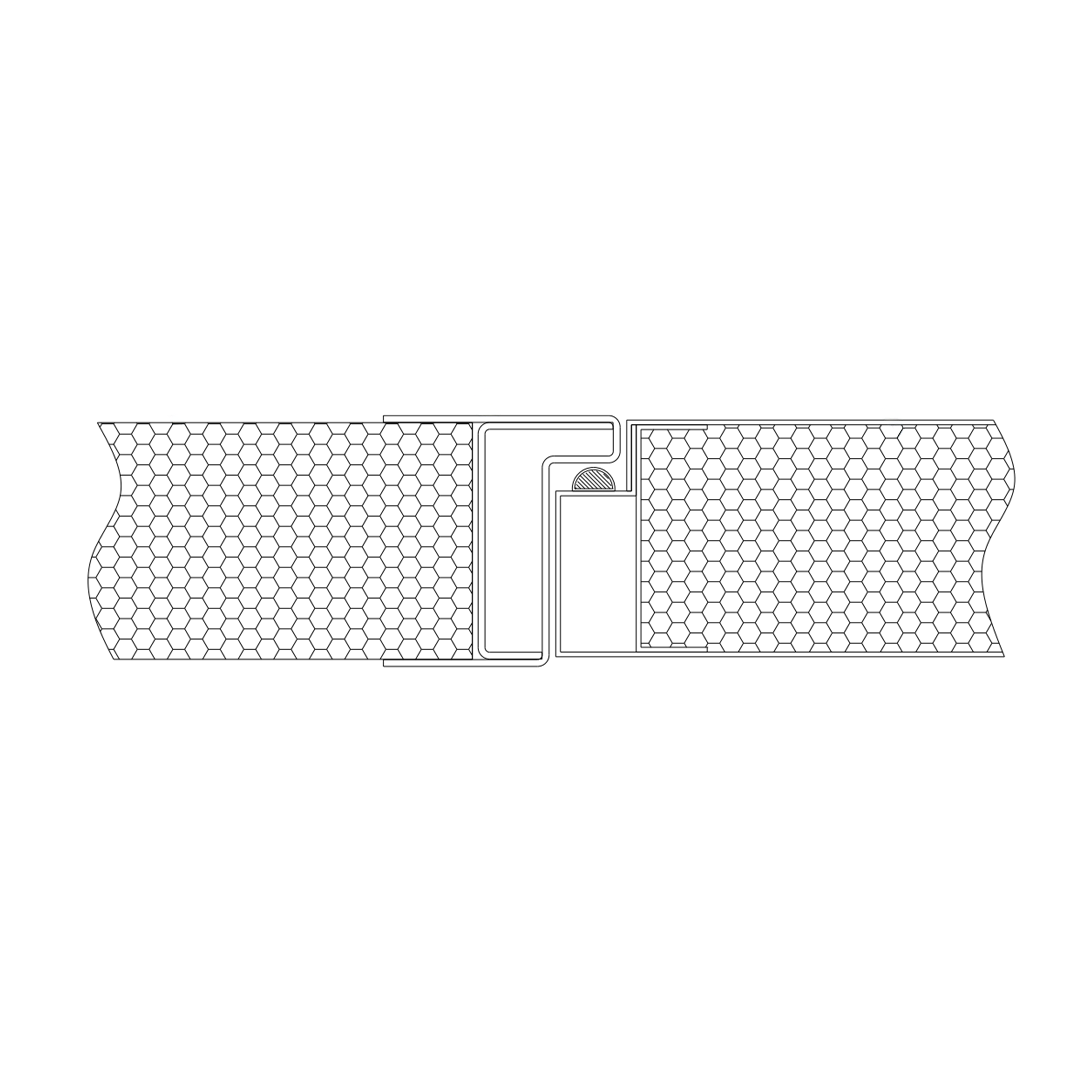 Кольцевая рама стальная чистая дверь